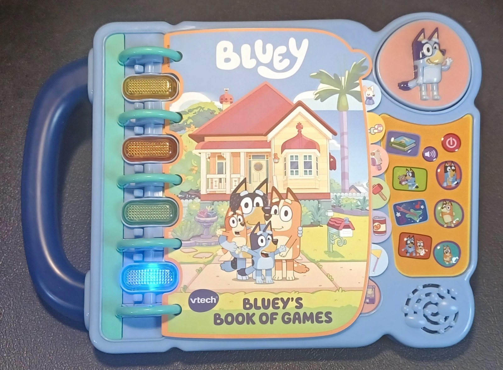 VTech Bluey’s Book of Games 5412 Interactive Pretend-Play Book for Preschoolers