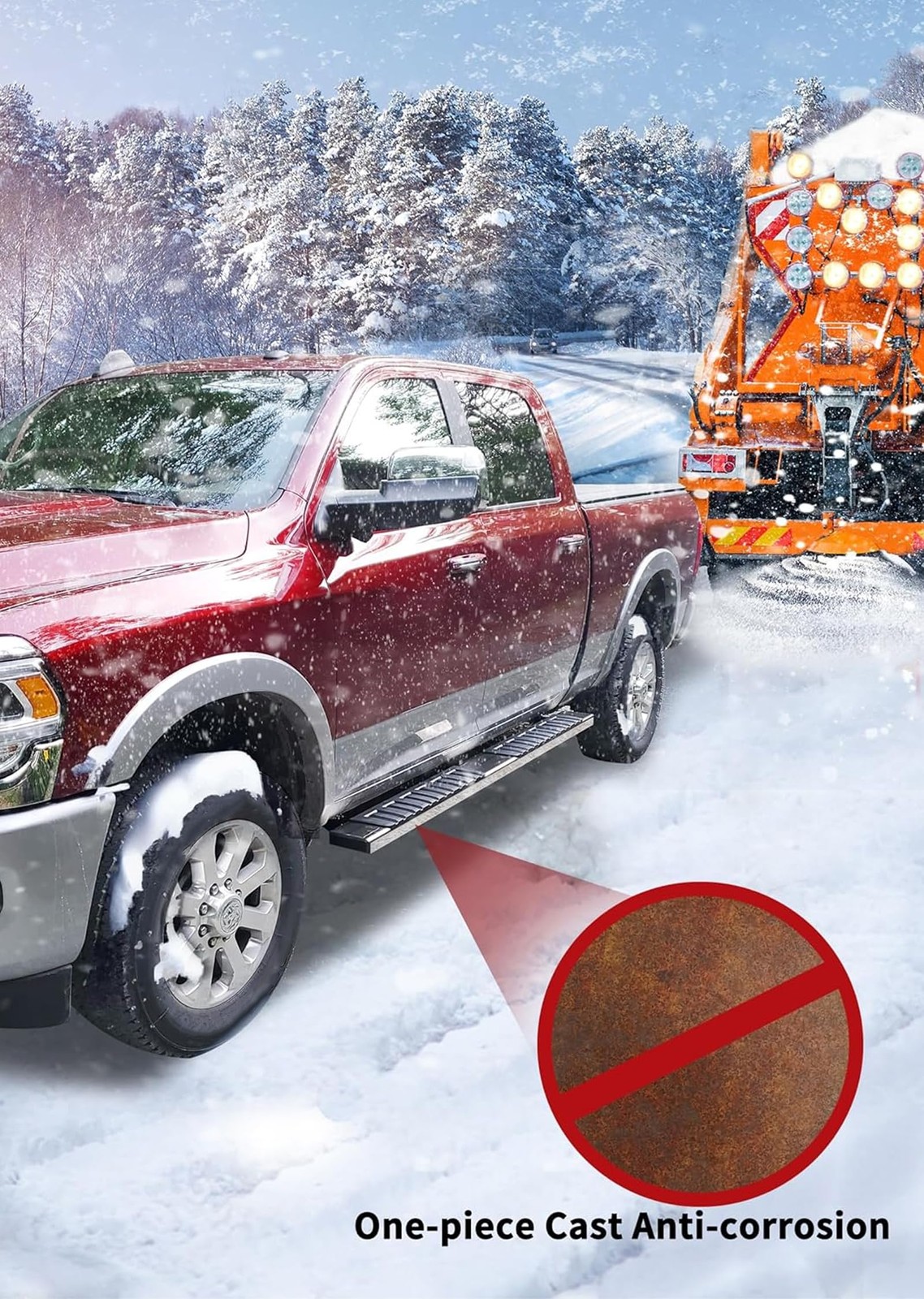 6″ Running Boards for 2009-2026 Dodge Ram 1500 2500 3500 Crew Cab Side Step Bars