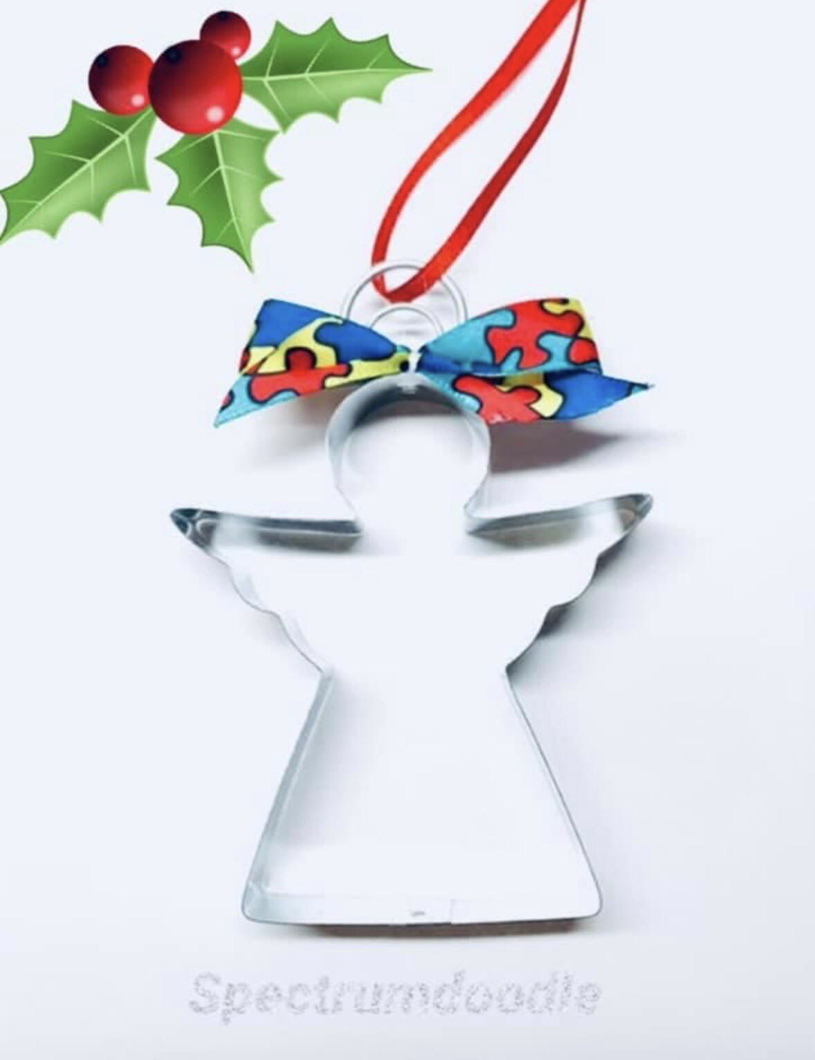 Autism Awareness Angel Ornaments Lot Set Of 8 /Special Needs/SpEd/Teacher
