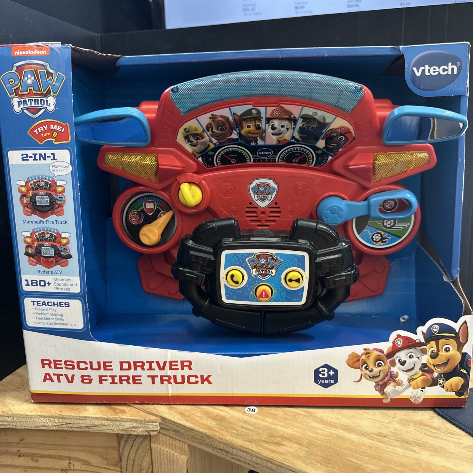 VTech PAW Patrol Rescue Driver ATV & Fire Truck Lights & Sound 2 Vehicles In One