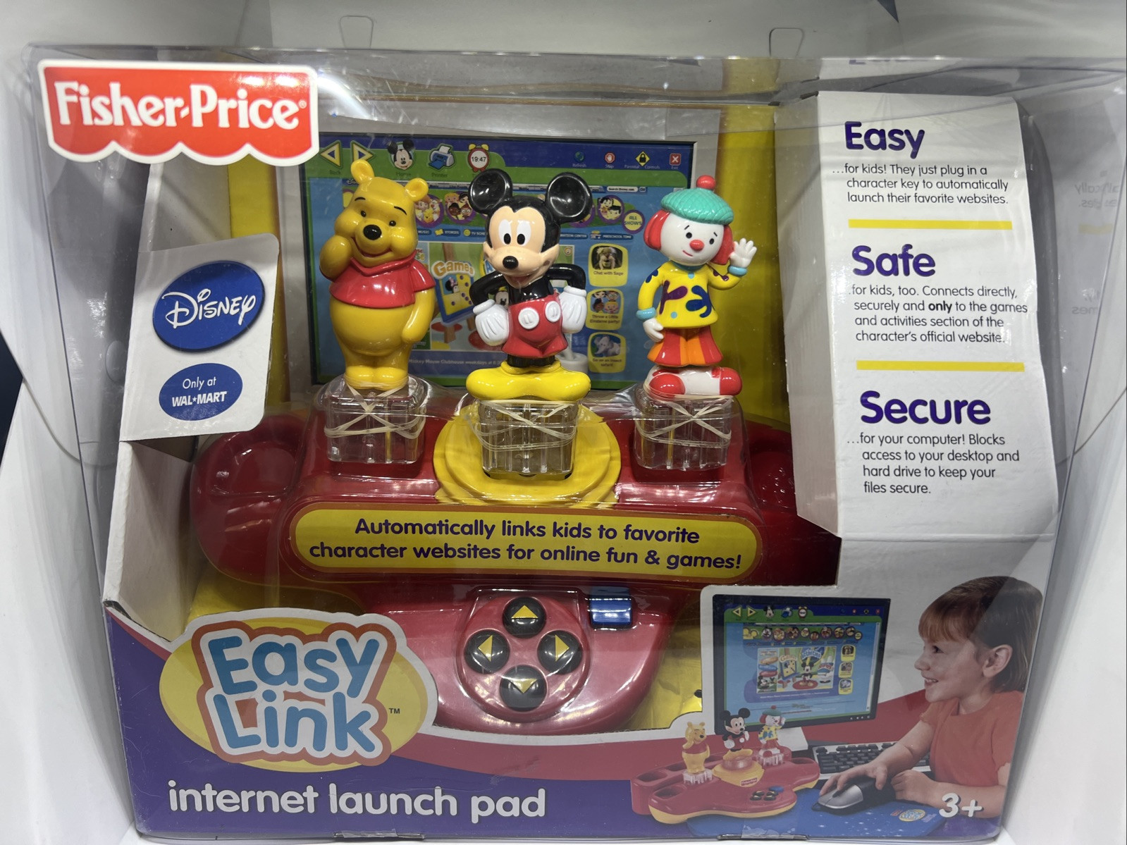 Fisher Price Easy Link Internet Launch Pad Disney Pooh Mickey and Jojo Ages 3+