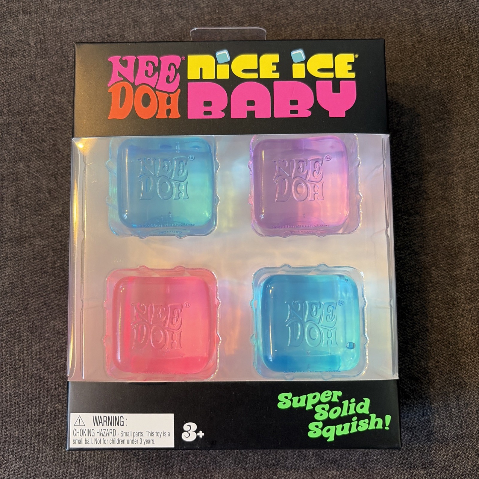 NeeDoh Nice Ice Baby 4 pack, Set of Four Nee Doh Mini Nice Cube Brand New!