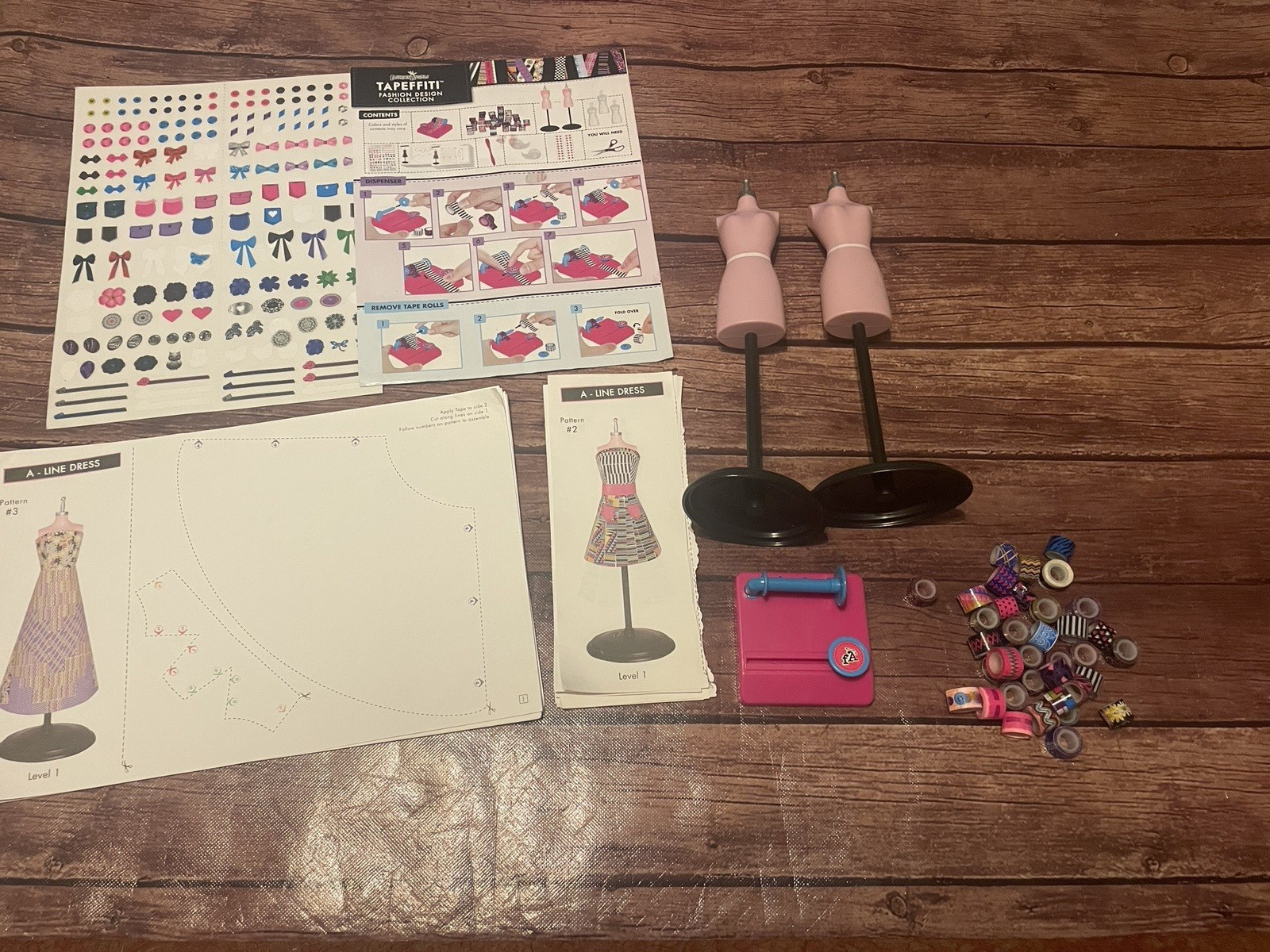Fashion Angels Tapeffiti Fashion Design Collection Play Set SEE NOTES Designer