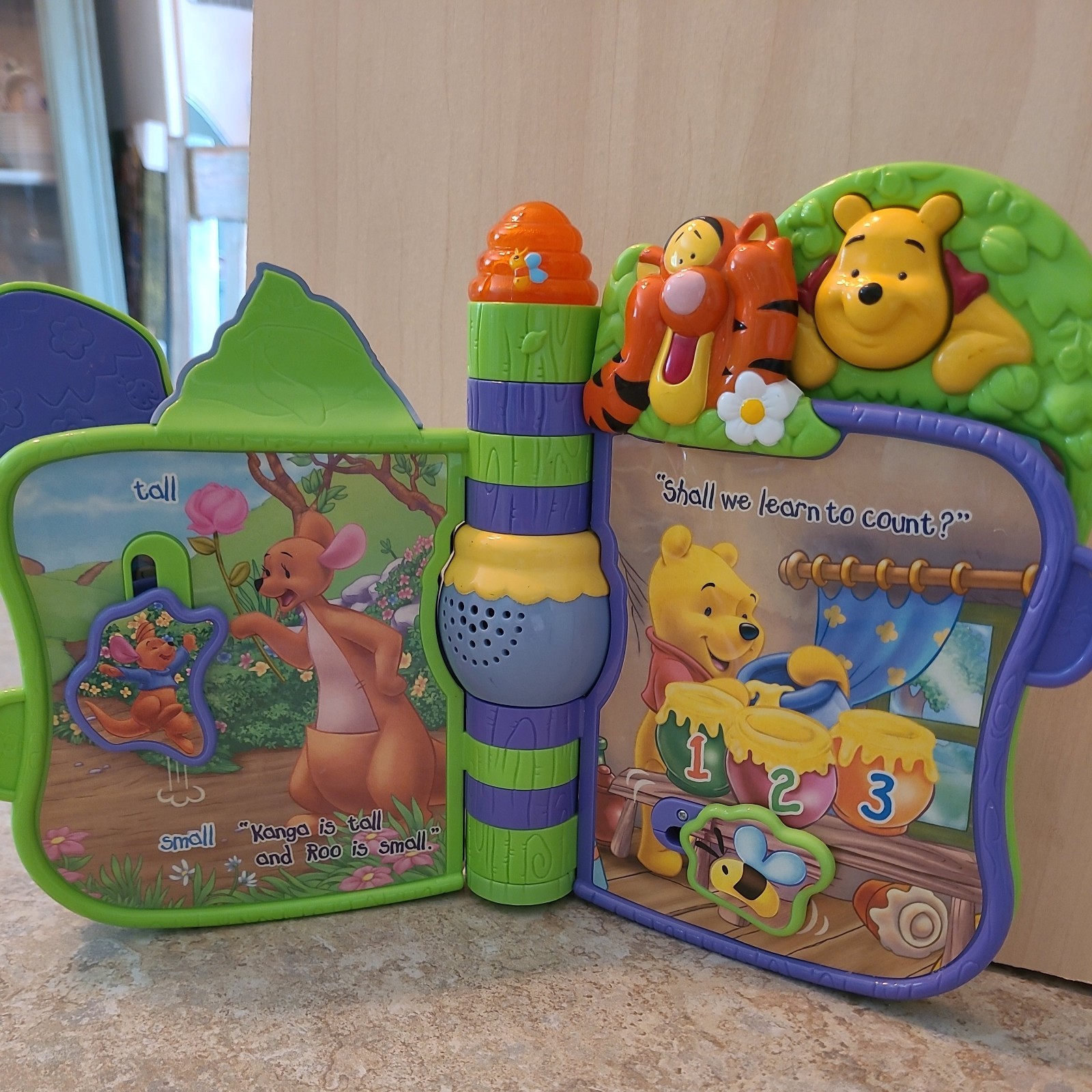 VTech Disney Winnie the Pooh Slide ‘n Learn Storybook Interactive Musical Toy