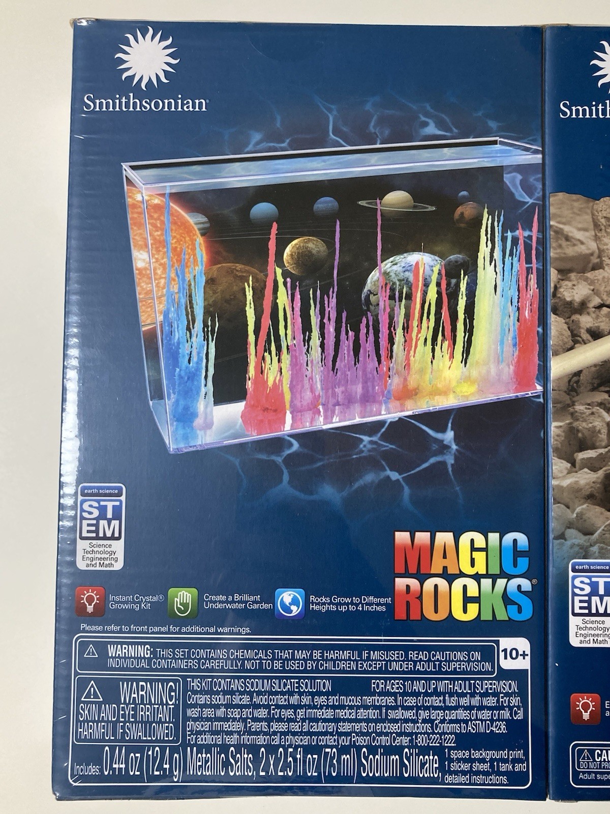 Smithsonian STEM Activity Kits 2 Box Set Magic Rocks + Rock & Gem Dig New Sealed