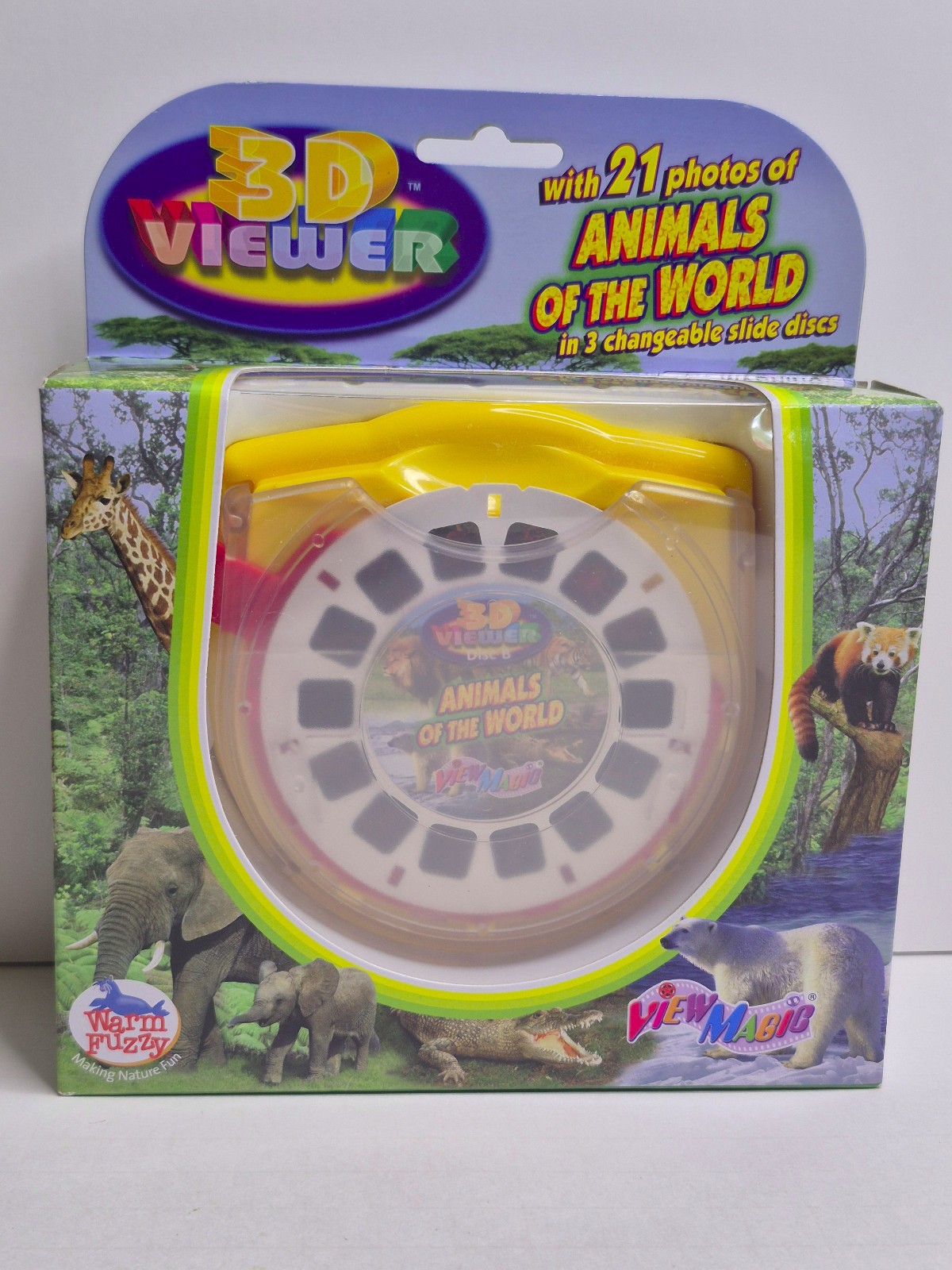 New Warm Fuzzy Animals 3D Viewer Animals of the World 3 Changeable Slides