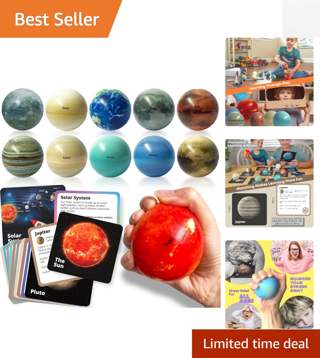 Solar System Kids Toys – Planet Balls & Space Toys for Boys 3-8 – Astronaut T…