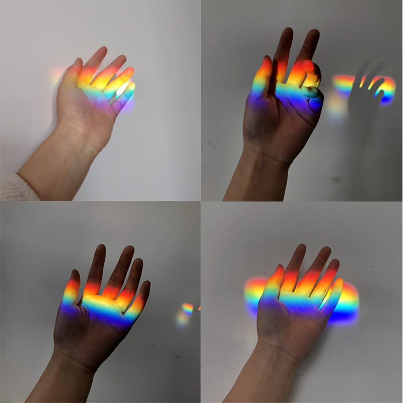 Equilateral Optical Prism Transparent Glass Prop Dispersion Physics Teaching