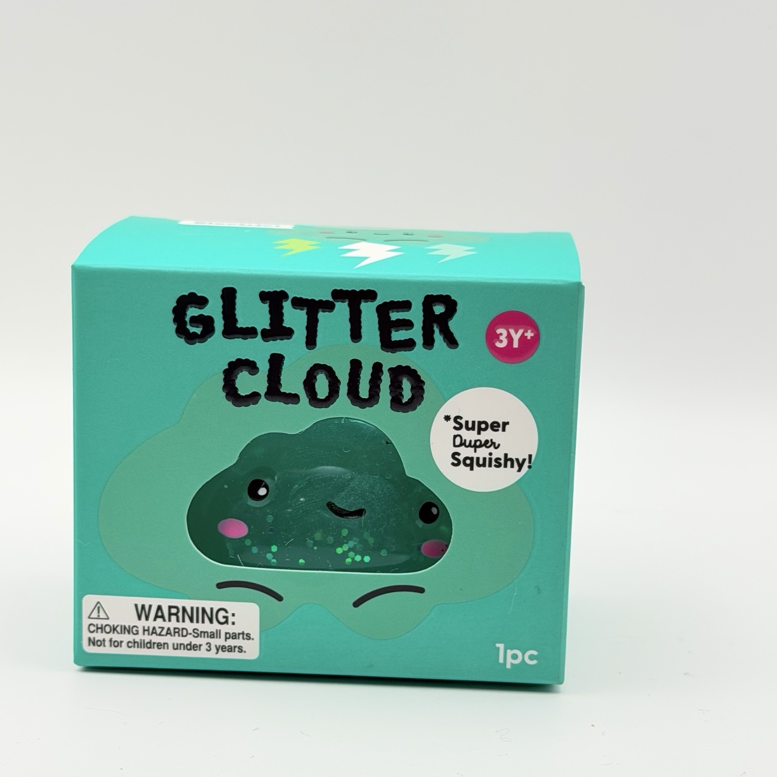 J’Adore Glitter Cloud Super Duper Squishy Green Squeeze Toy Ages 3+ 3-4 Years