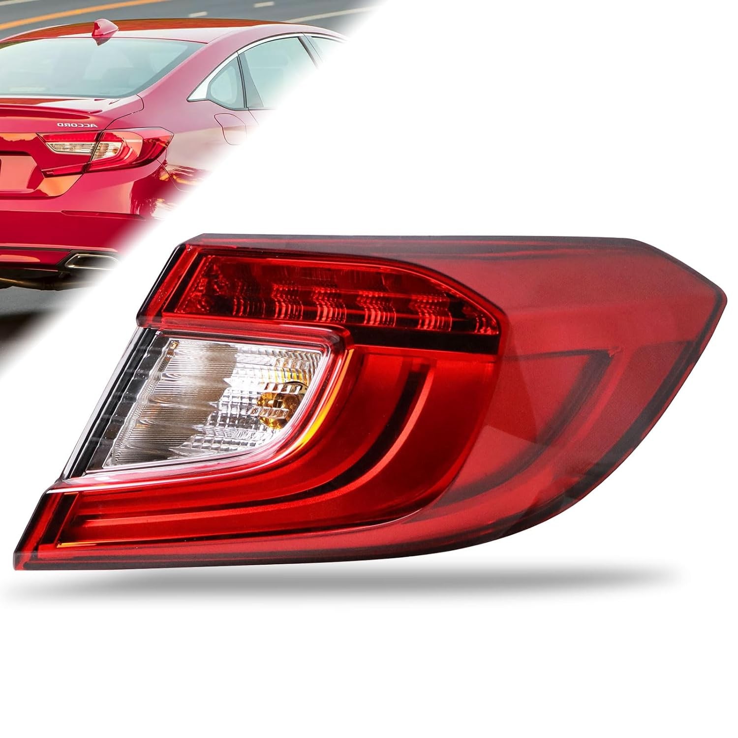 2018-2022 Honda Accord Sedan Right Outer Tail Light Assembly Compatible