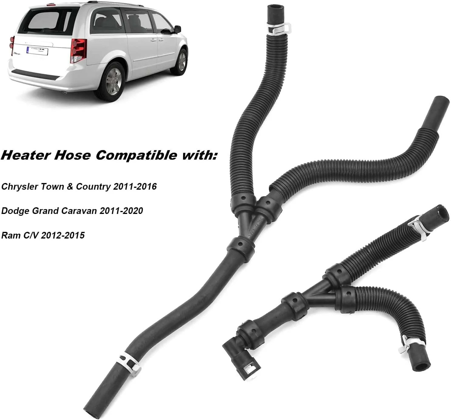 HVAC Heater Hose Assembly Engine Intake Heater Hose Compatible with Chrysler Tow