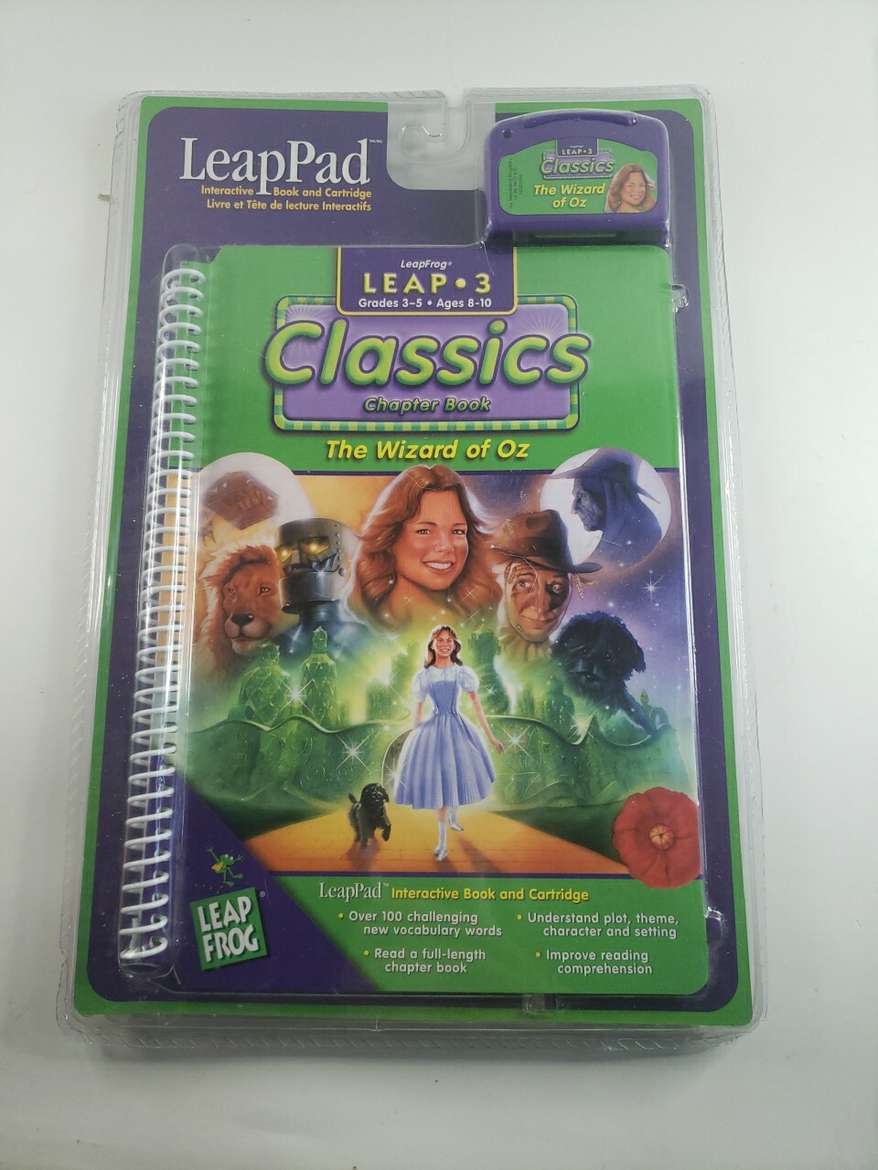 LeapFrog 2001 NEW LeapPad The Wizard of OZ NEW Sealed Book W/Cartridge {C}