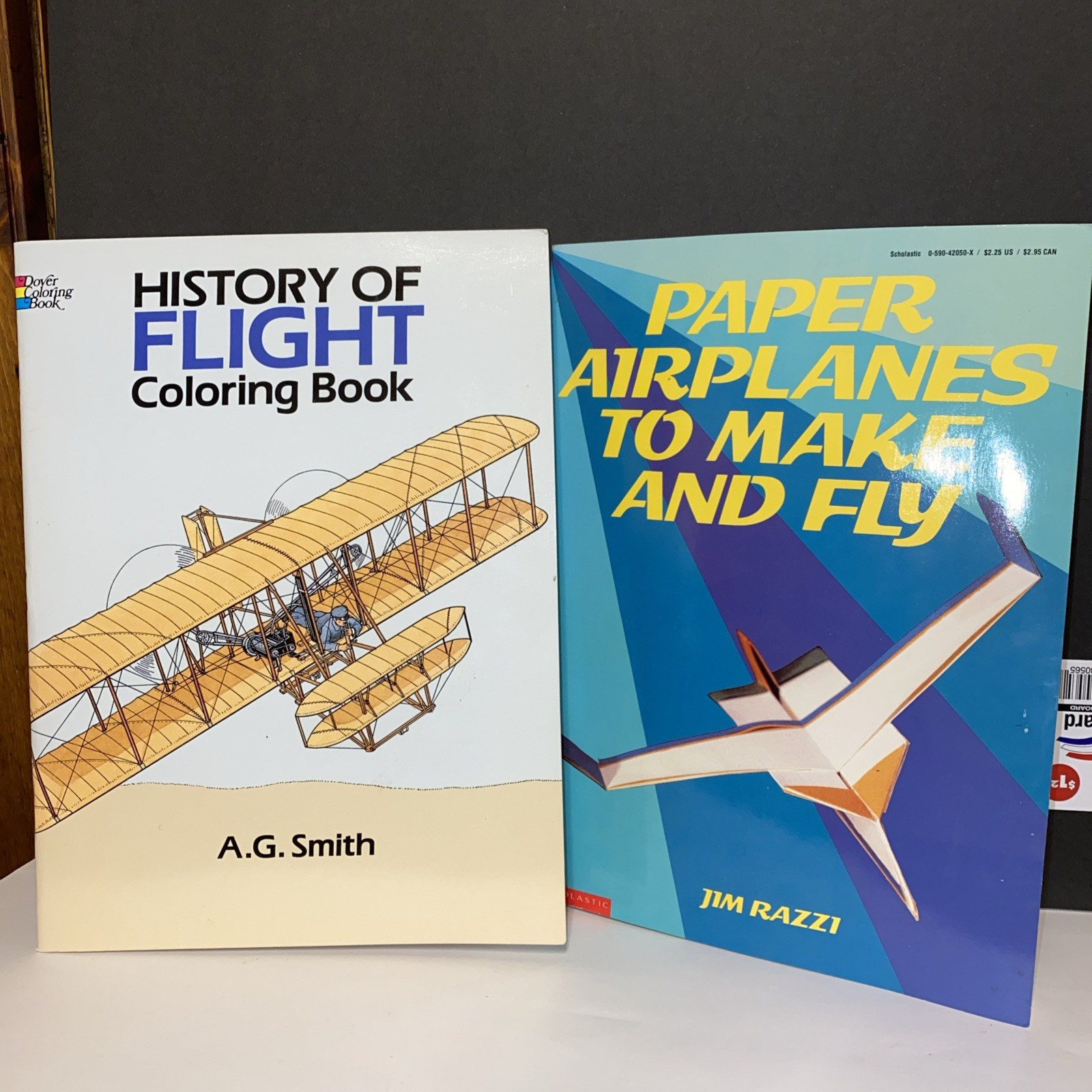 Paper Airplane Making /History OF FLIGHT BOOK ,UNUSED 2 Pc New 1989