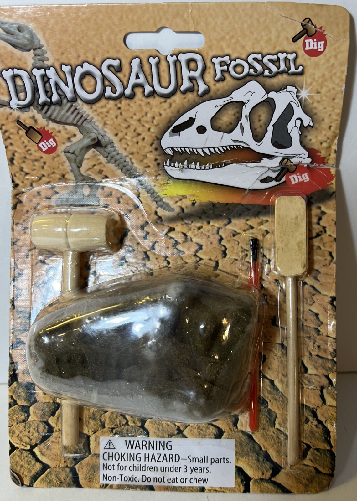 Warm Fuzzy Toys Dig Dinosaur Fossil T-180DI