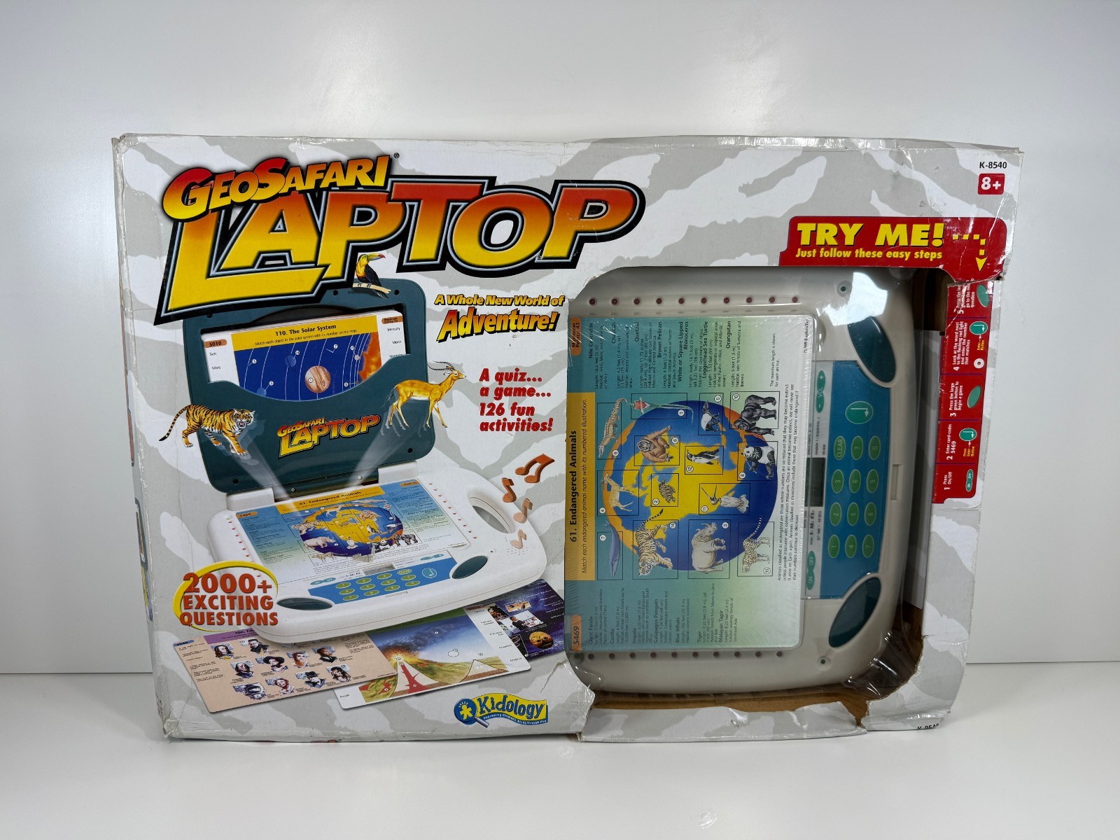 GeoSafari Laptop Know it All Learning System K-8540 Homeschool New Old Stock