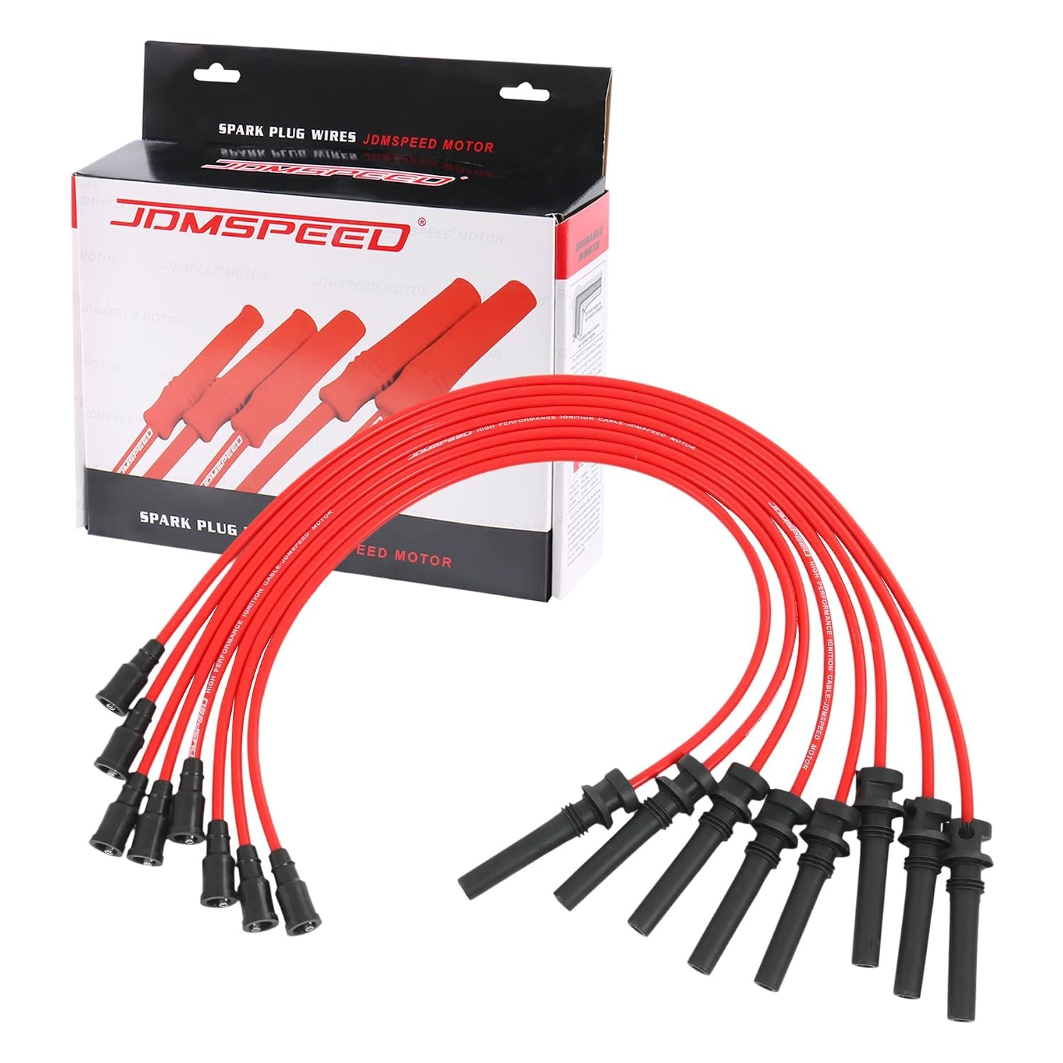 Red Spark Plug Wire Set 8.5MM for Dodge Ram 1500 2003