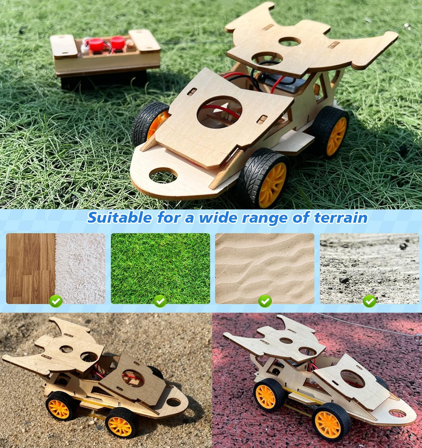 DIY RC Car Kit, Build Your Own Solar Car – Stem Projects for Kids Ages 8-12, Sci