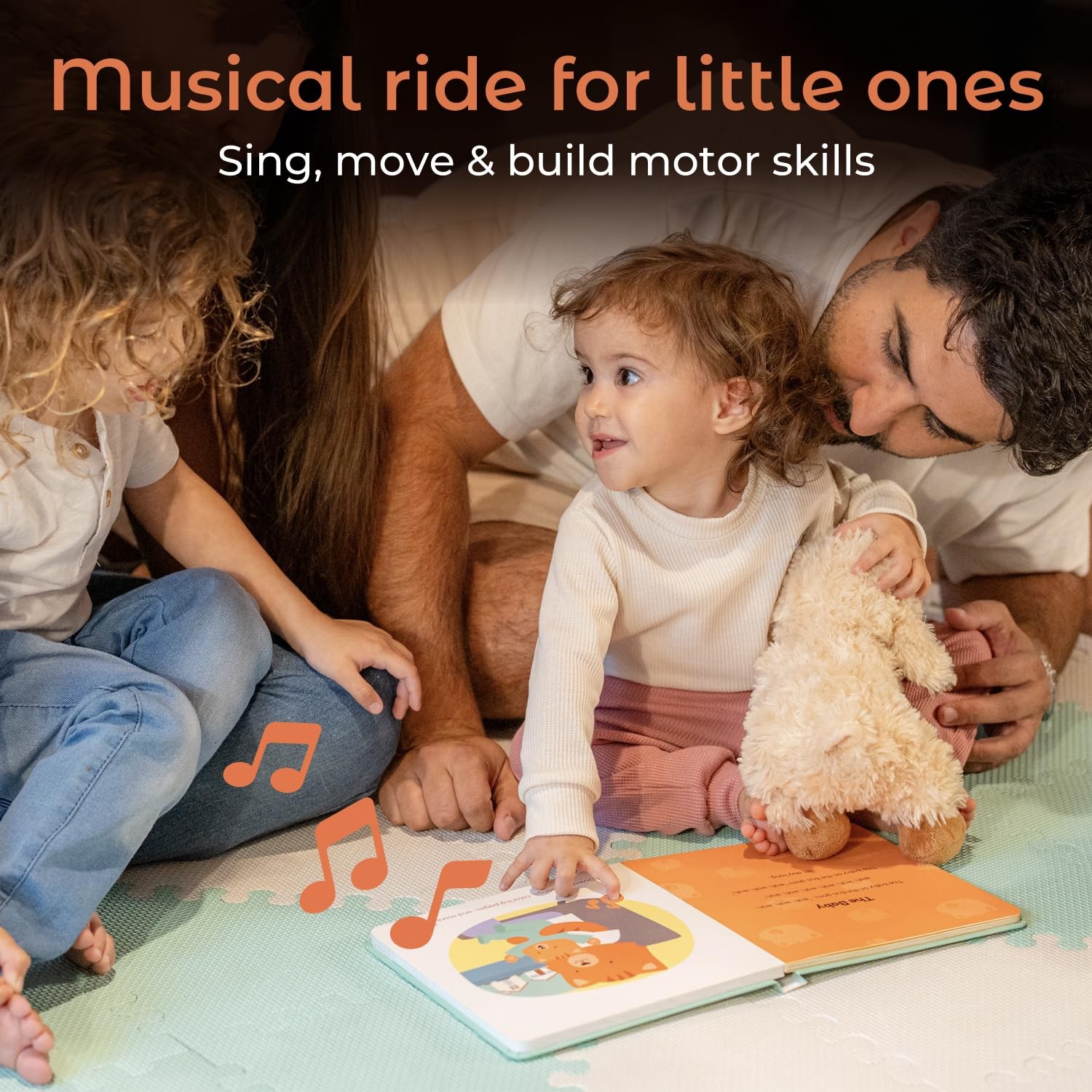 Calis Books The Wheels on the Bus Book – Rechargeable Musical Book, Medium