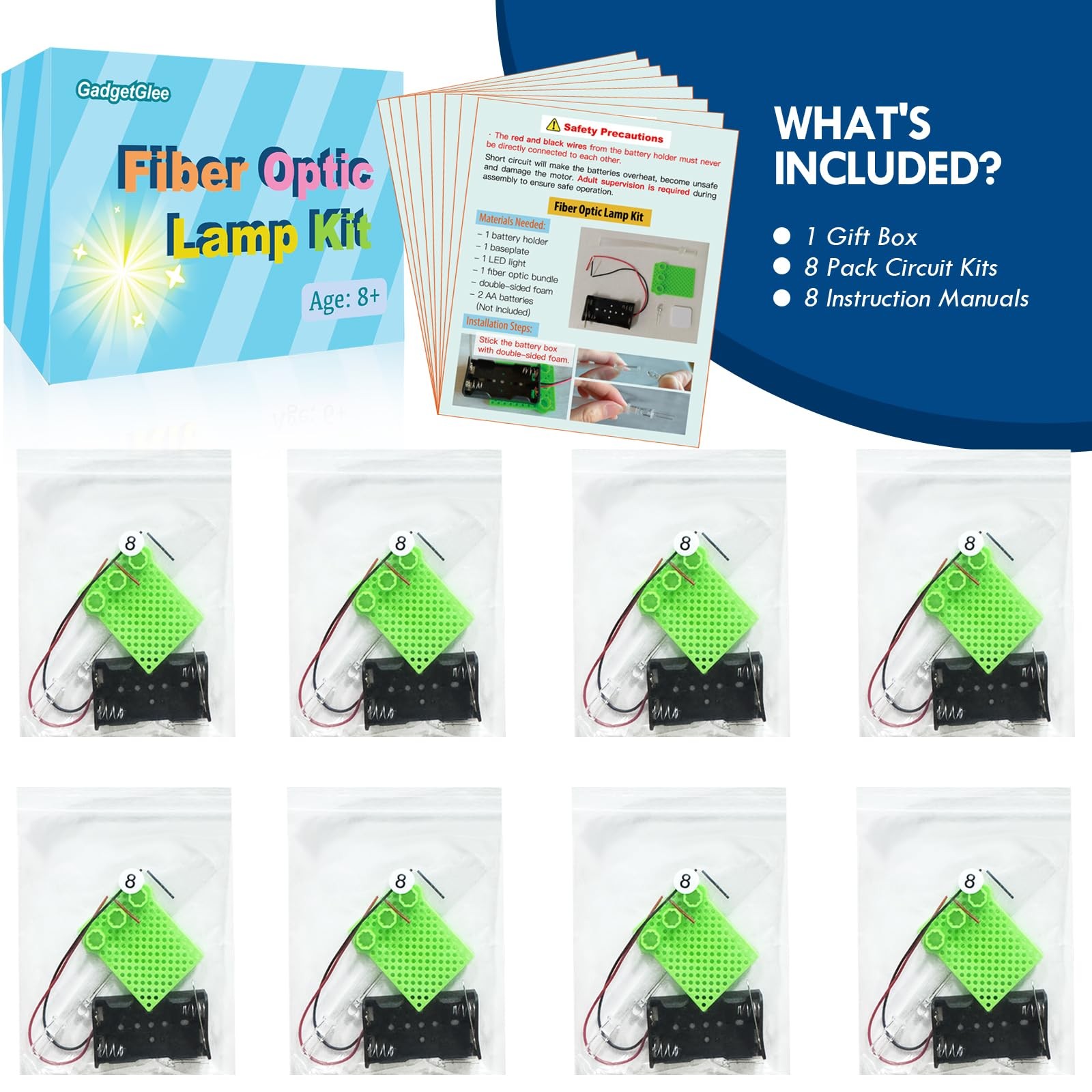 8 STEM Craft Kits for Kids, Bulk Crafts Science Experiments, Simple Circuits …