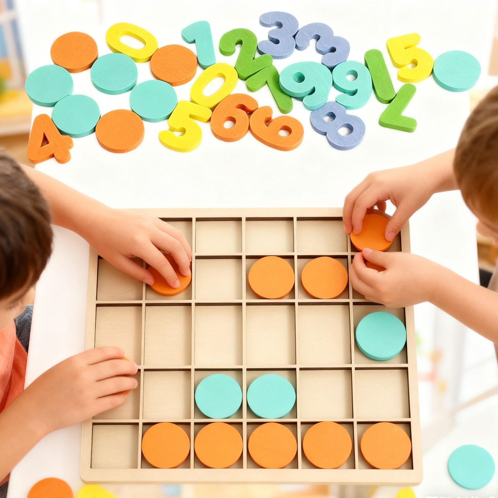 Wood Math Toy Math Manipulatives Toy Numbers Math Board Game Gifts Teaching Aids