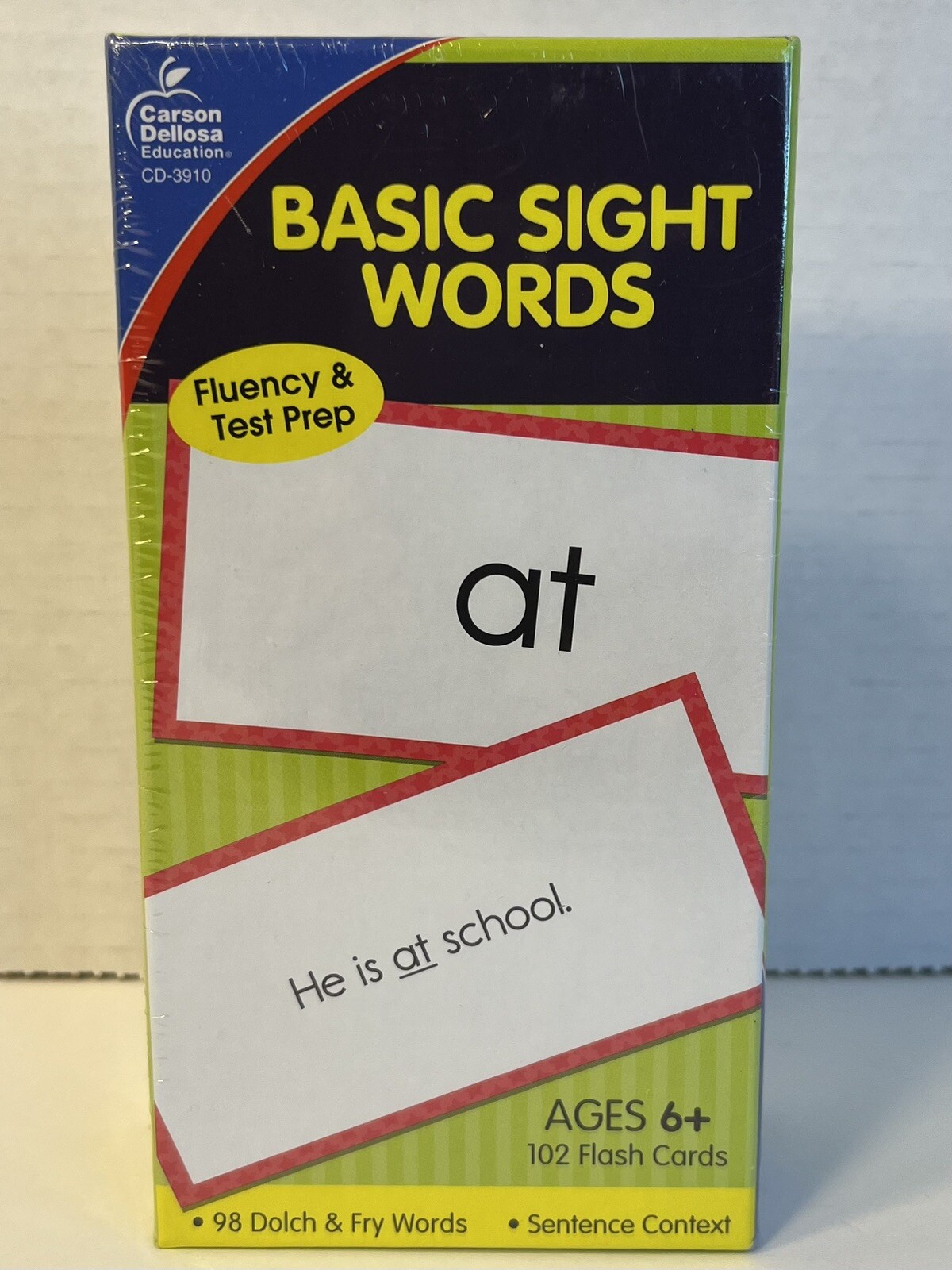Basic Sight Words Flash Cards 102 Cards NIB Age 6+
