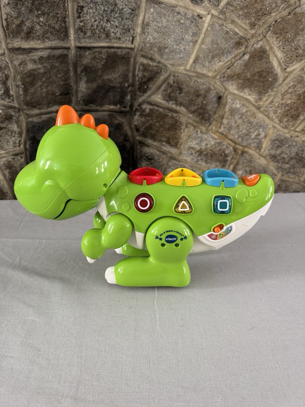 Mix & Match-A-Saurus Vtech Learning Toy Green Dinosaur Working MISSING TILES