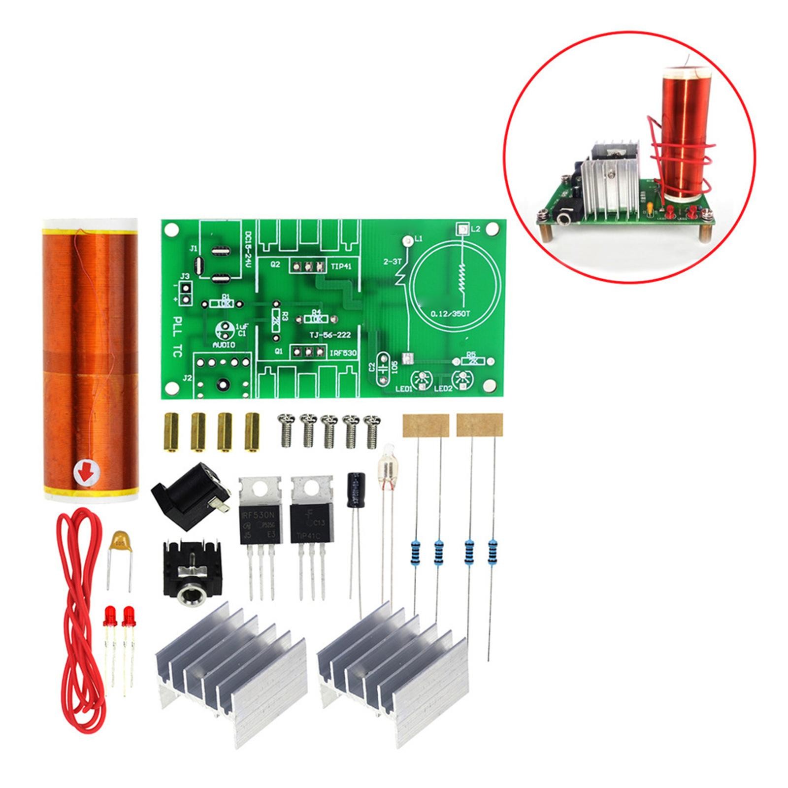 Unassembled Coil 15W Music Speaker Electronic Field Project Kits Wireless