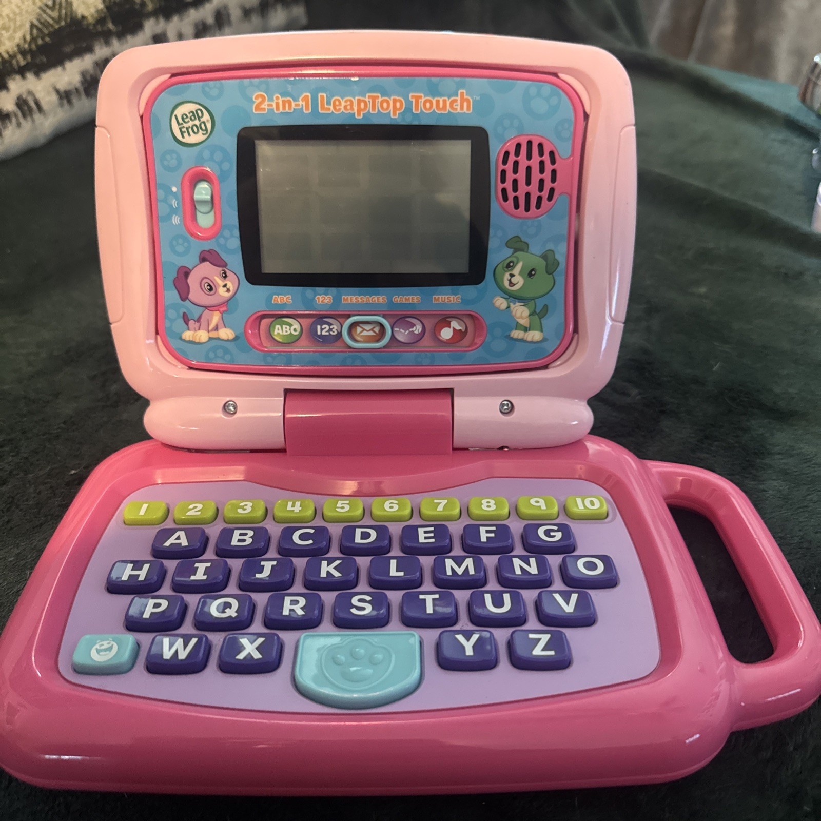 LeapFrog 2 In 1 My Own Leaptop Touch Laptop Tablet Computer For Kids Pink Tested