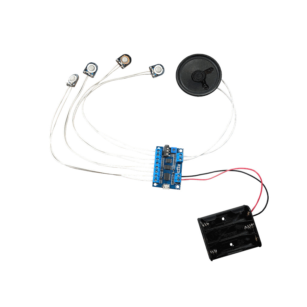 USB Recording Module (Multi Sound Files per Button) with Buttons, Speaker and Ba