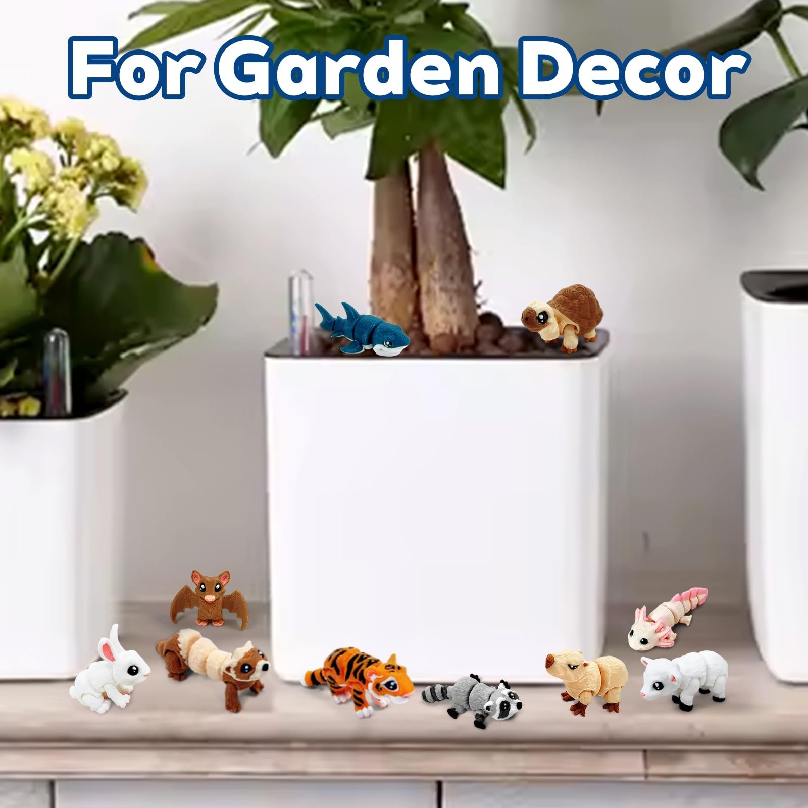 21 Pcs Mini 3D Animal Statues – Realistic Movable Joint Figurines for Home Decor