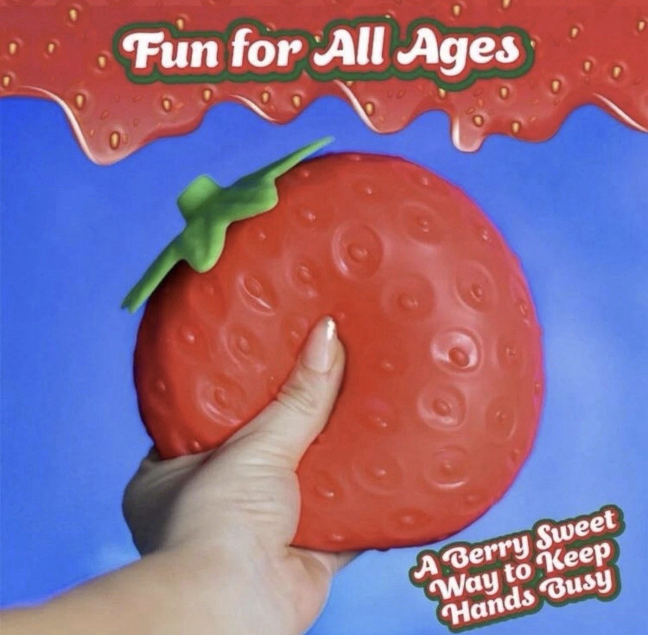 Sunny Days Squeezy Strawberry Jumbo Squishy Toy Stress Relief Sensory Fun