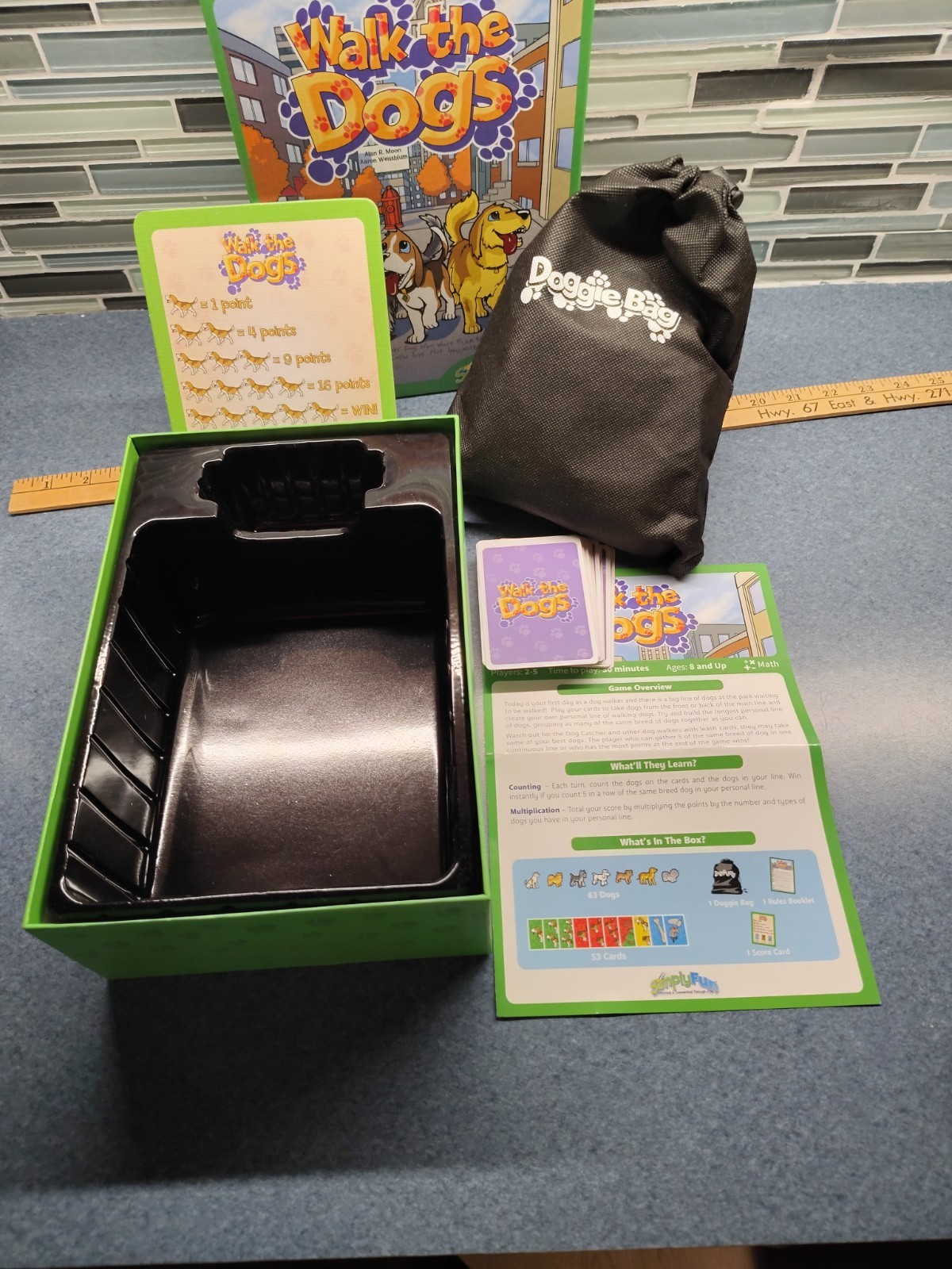 SimplyFun Walk The Dogs Educational Math Game, Complete