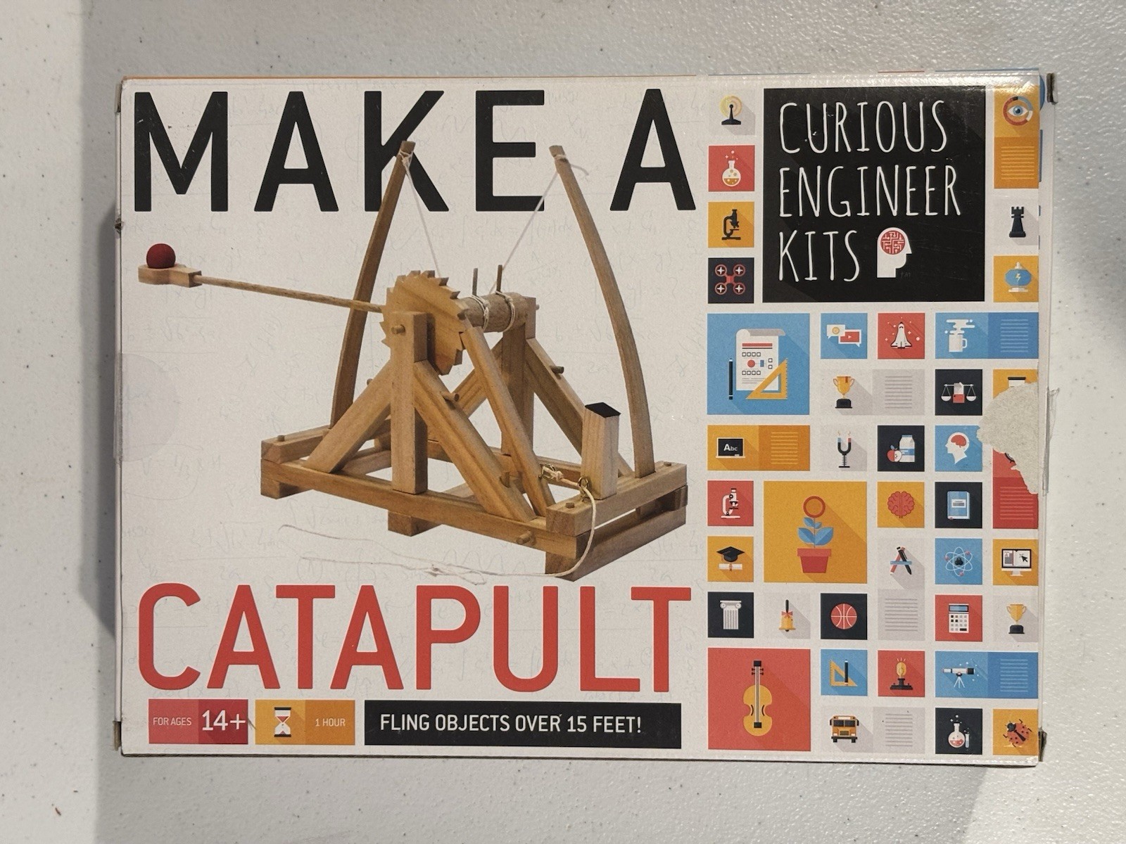 Make a Catapult STEM Kit Curious Engineer Kit NEW Designed by Leonardo da Vinci