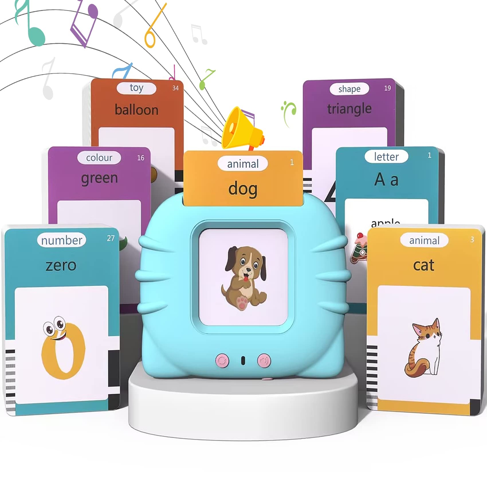 Talking Flash Cards for Toddler, Learning Toys for Toddlers 1-3 Pocket Speech