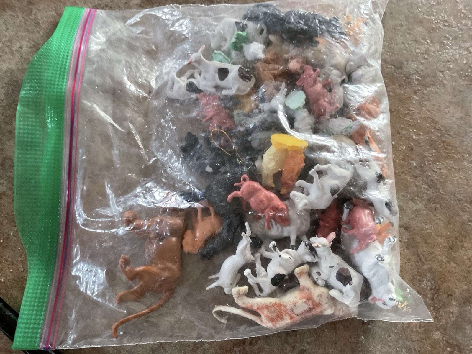 Small Plastic Animals- Farm & Zoo Mixed Lot