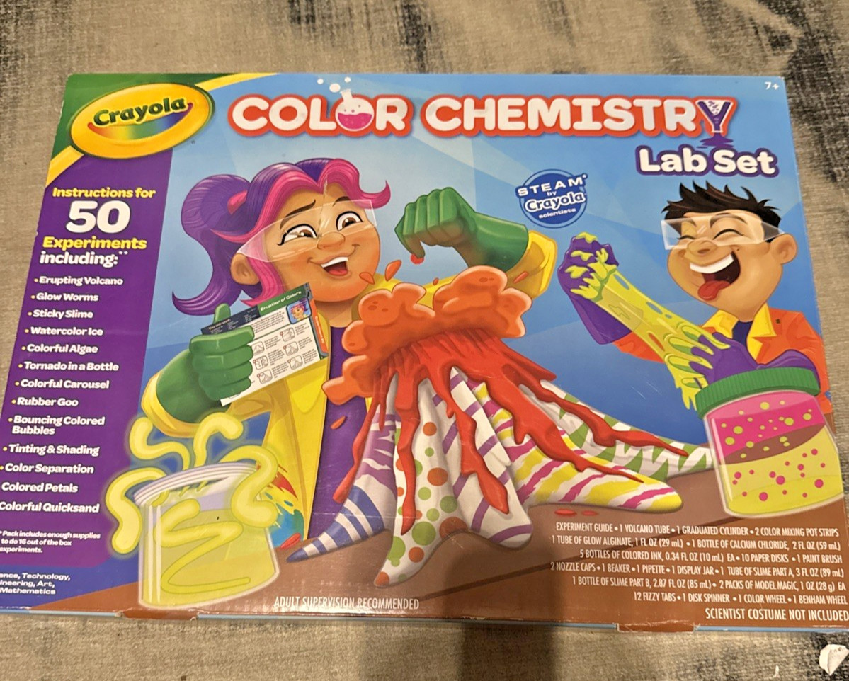 Crayola Color Chemistry Lab Set STEM Kit 50 Experiments NEW Factory Sealed