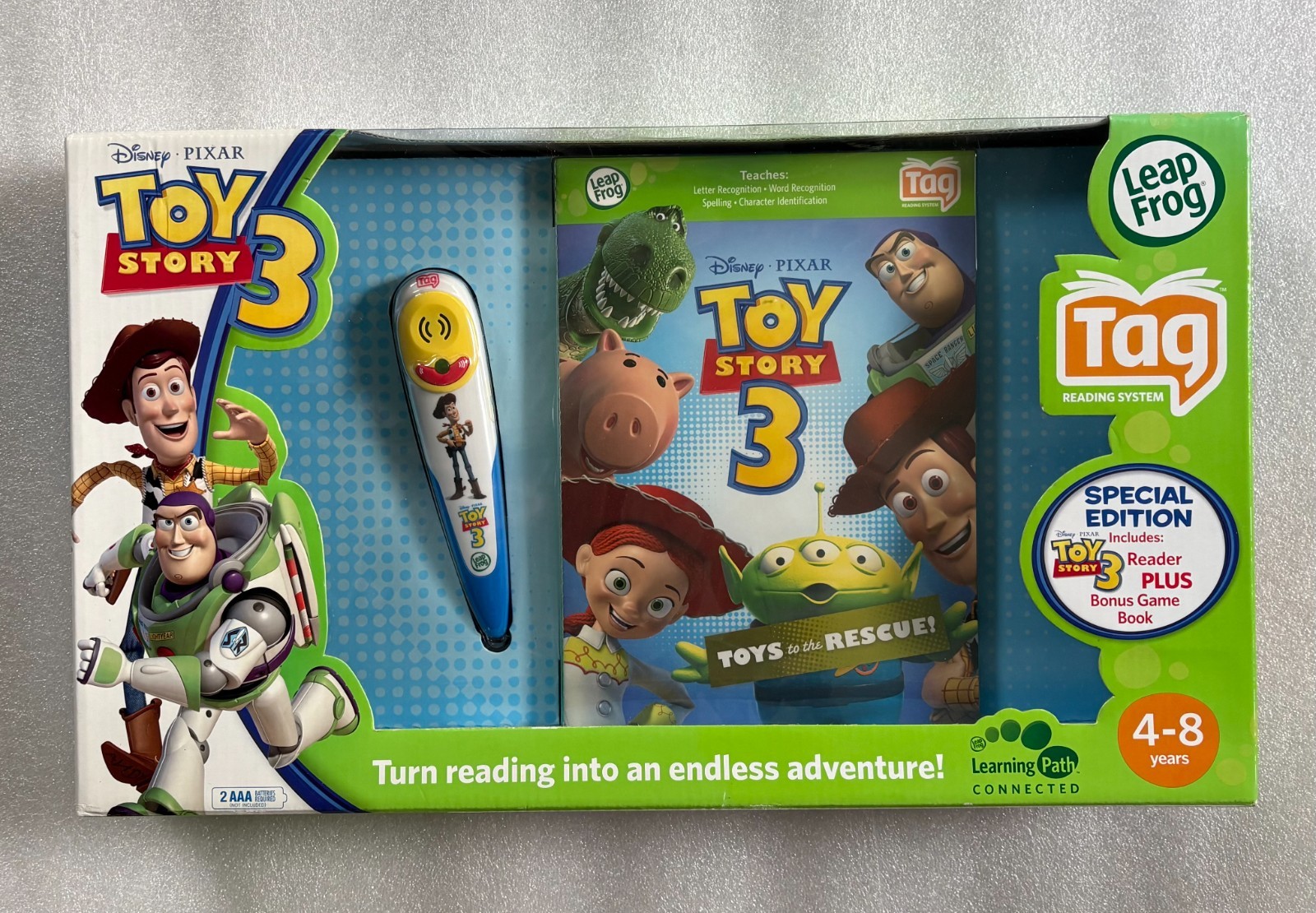 New Leapfrog Tag Reading System Special Edition Toy Story 3 Includes Game Book