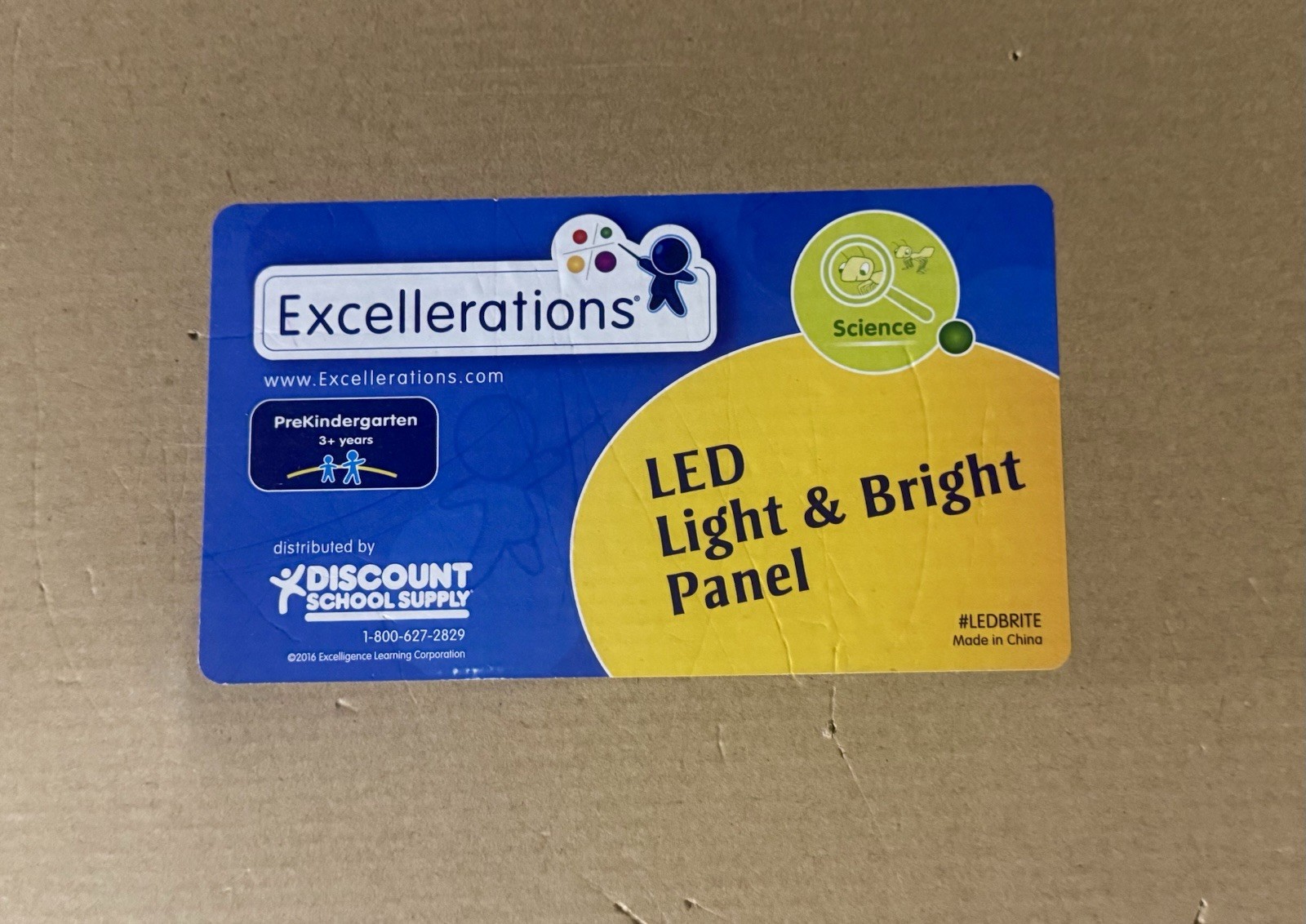 Excellerations LED Light & Bright Panel STEM Light Toy Never Used