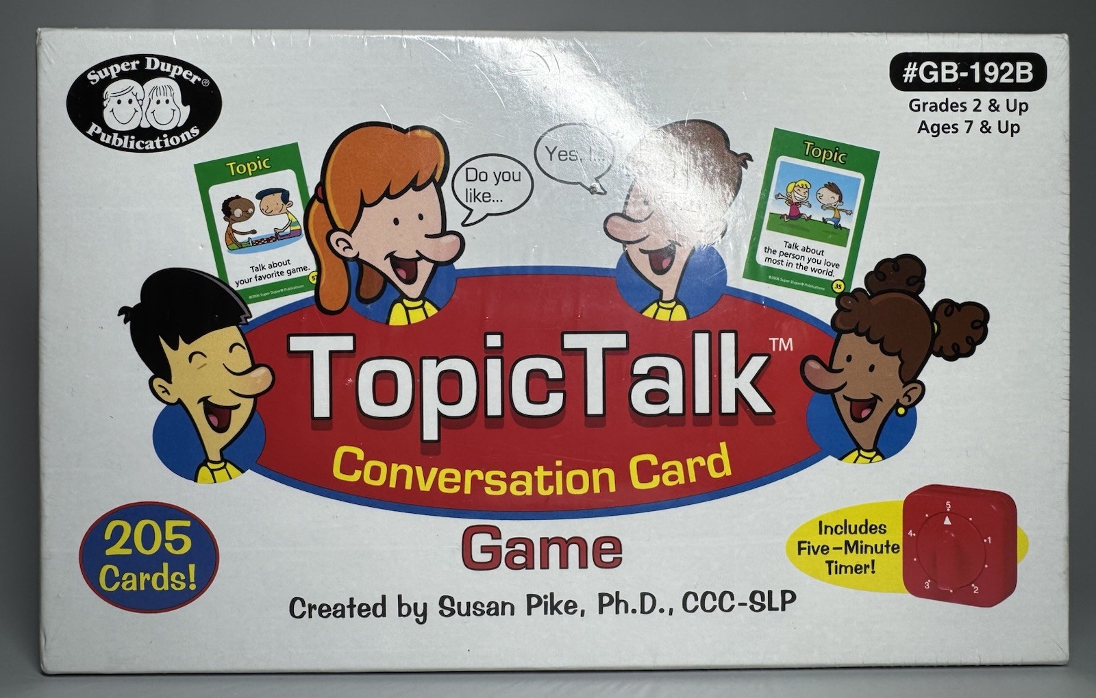 Topic Talk Conversation Cards Game- Susan Pike-Speech, Language Educational NEW