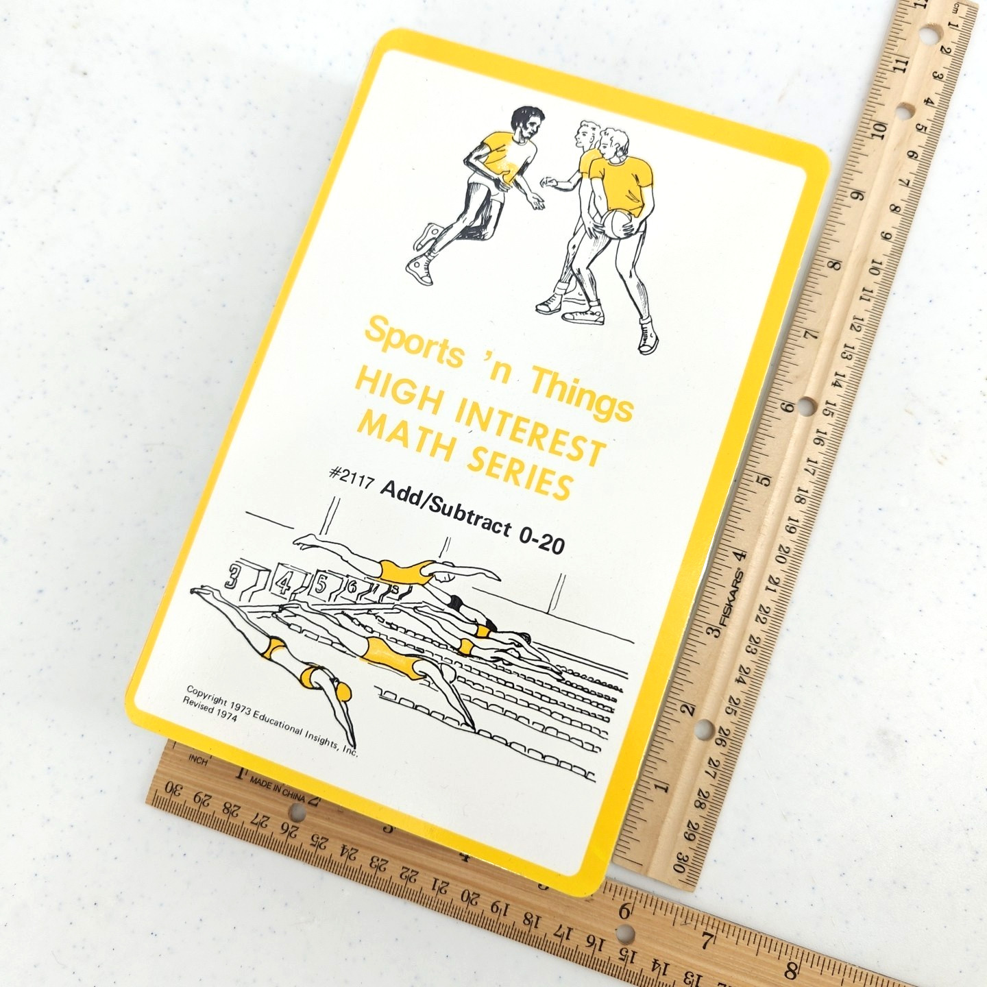 VTG 1974 Sports ‘n Things High Interest Math Series Game Flash Cards Home School
