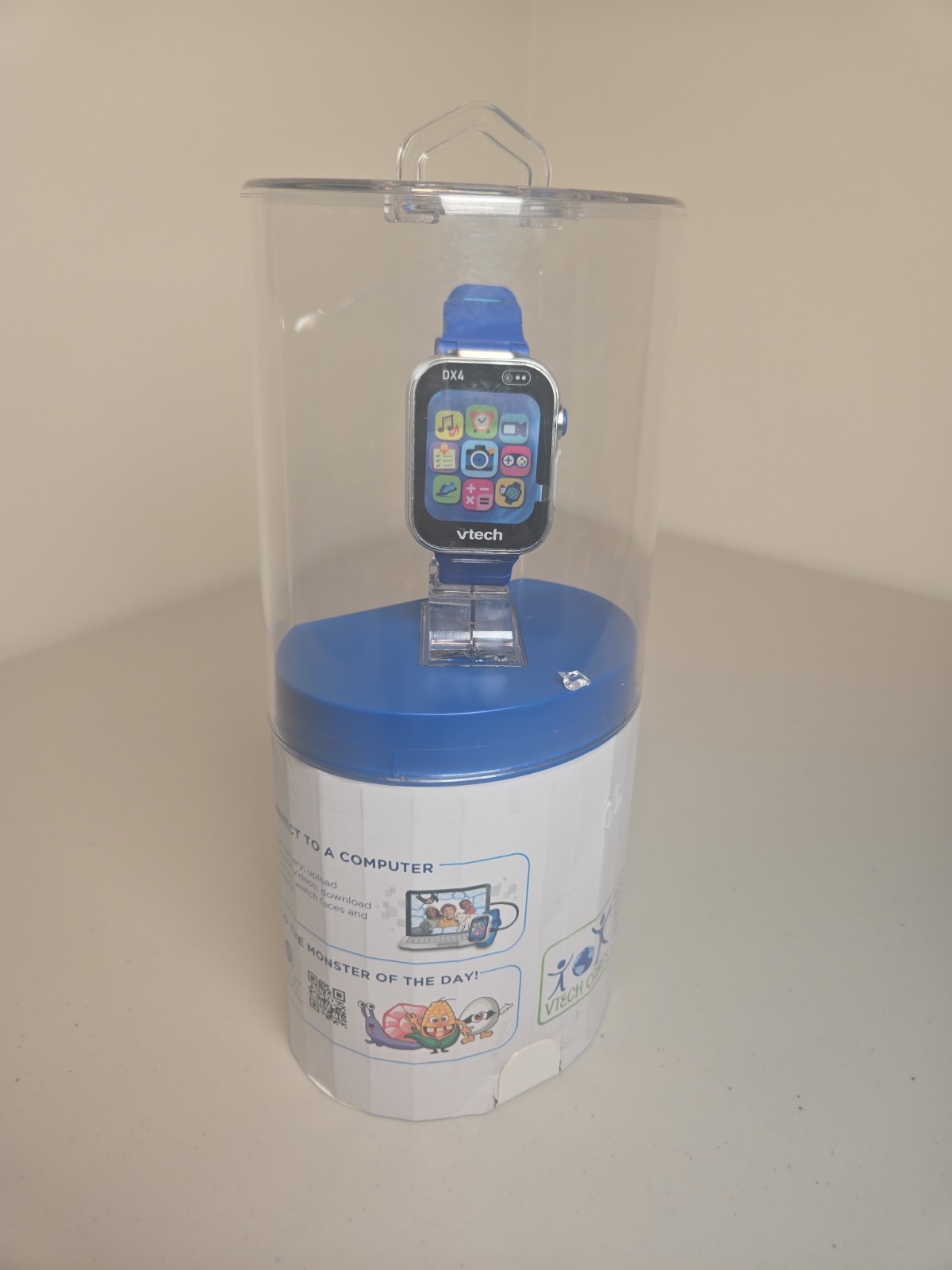 VTECH Kids Kidizoom Smartwatch DX4, Blue, Sealed, box ripped