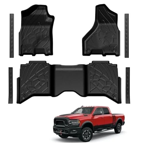 Floor Mats for 2019-2025 2026 Dodge Ram 2500/3500 Crew Cab with Bucket Seat (Not