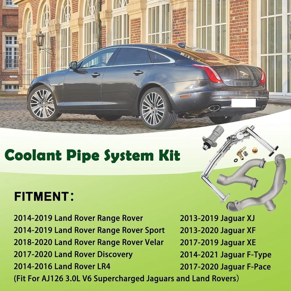 Upgraded Metal Coolant Water Pipe System Kit Compatible with Land Rover Range