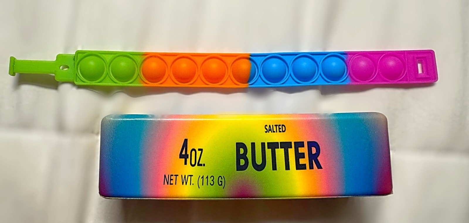 Colorful Fidget Toys 🌈 POP it Bracelet & Butter Squish