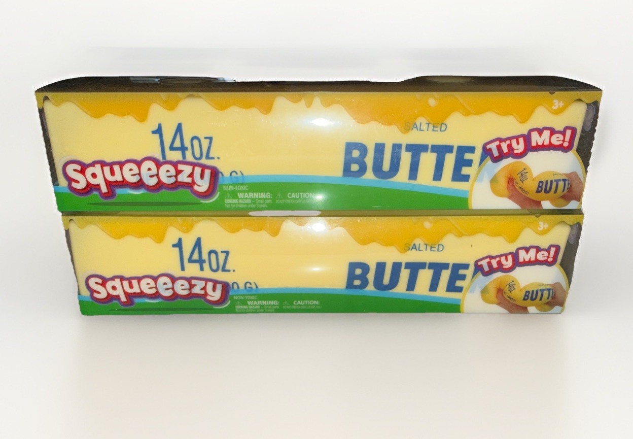 Sunny Days Squeezy Butter Squishy Stress Sensory Toy NEW NIB LOT OF 2