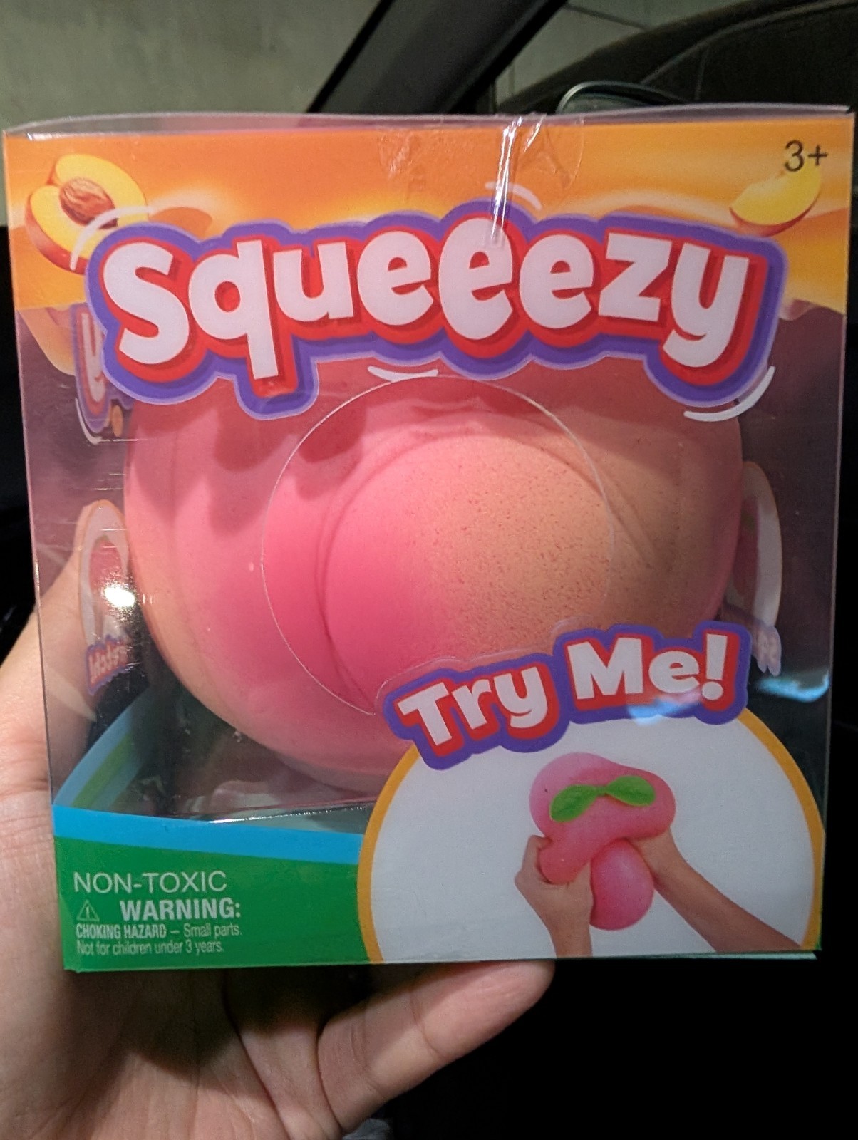 Viral Sunny Days Jumbo Squeezy Peach – Squishy Toy, Stress Relief Sensory Fun 🍑