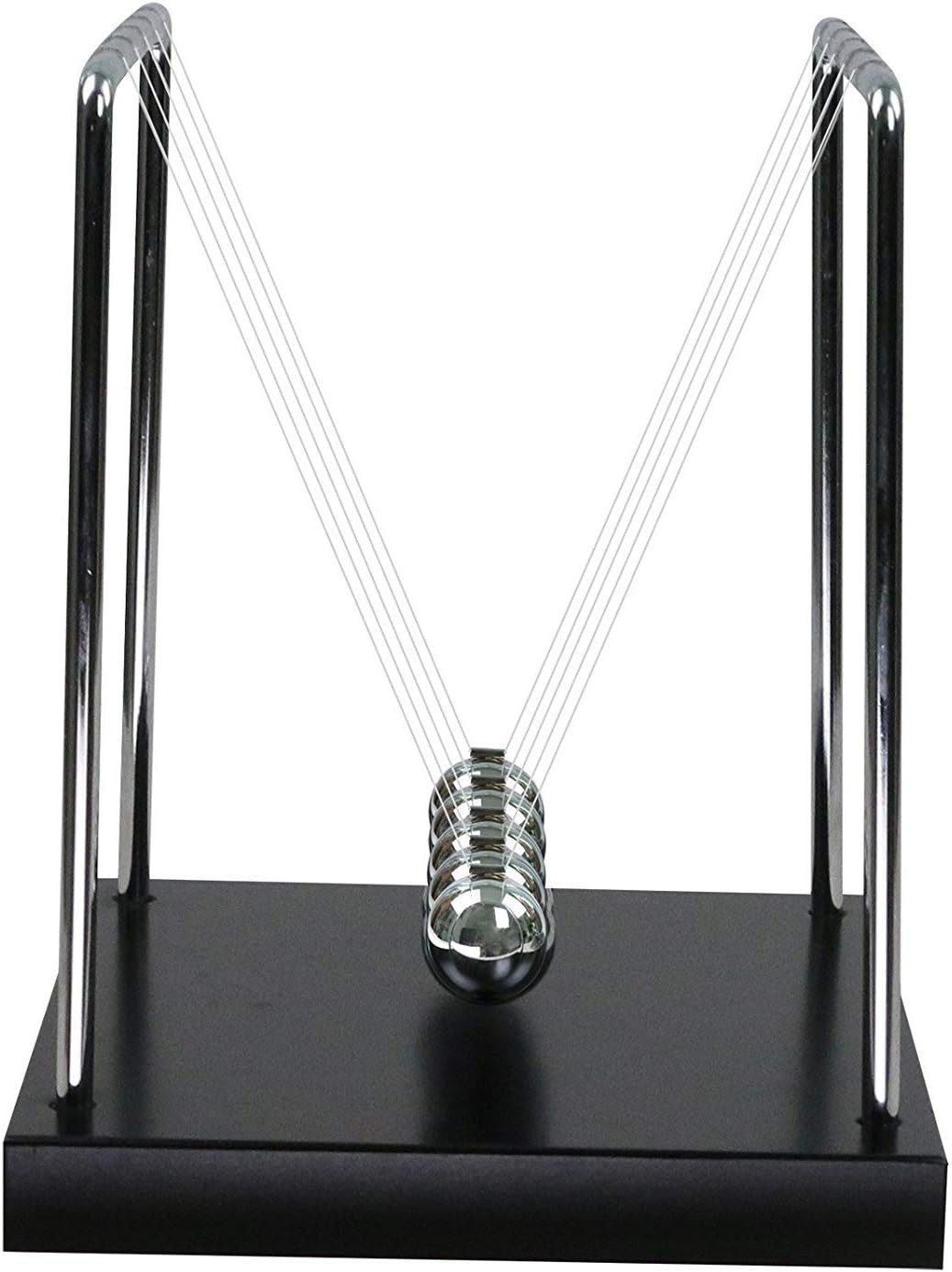 Newton’S Cradle with 7Balls 9Inch Wooden Base Balance Ball Office Decoration