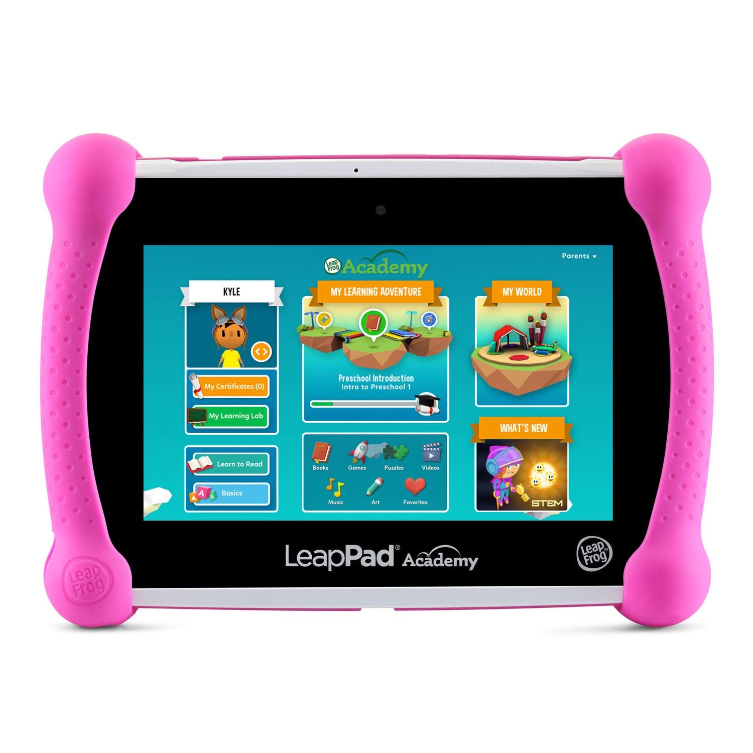 LeapFrog LeapPad Academy Kids’ Learning Tablet, Pink