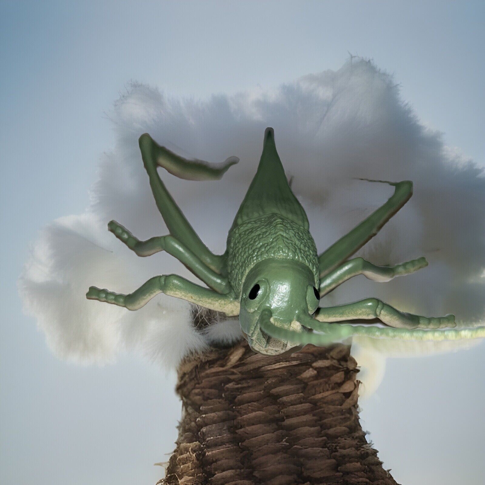 DOLGEN Realistic Rubber Grasshopper Insect Bug 7 1/2″ Toy Figure