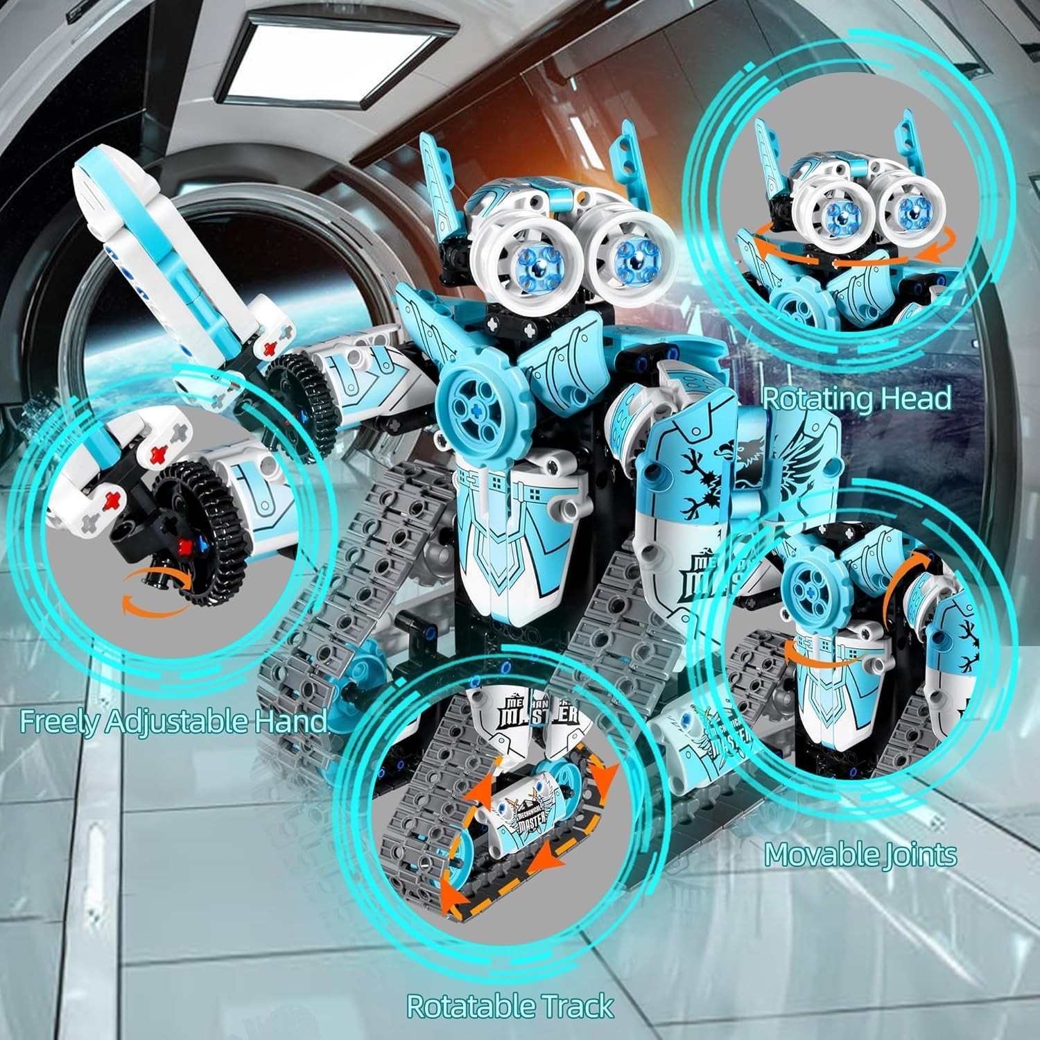 STEM Robot Building Kit 3-in-1 RC App Control Educational Toy for Kids 6-12